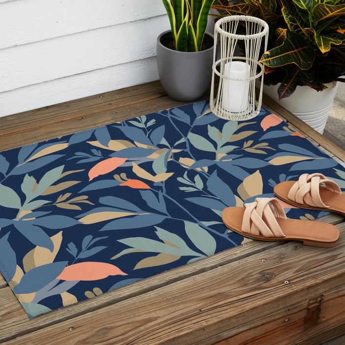 Leafy Garden Outdoor Rug Gallery Image 2