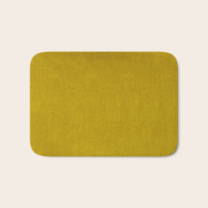Mustard Velvet Bath Mat Gallery Image 1