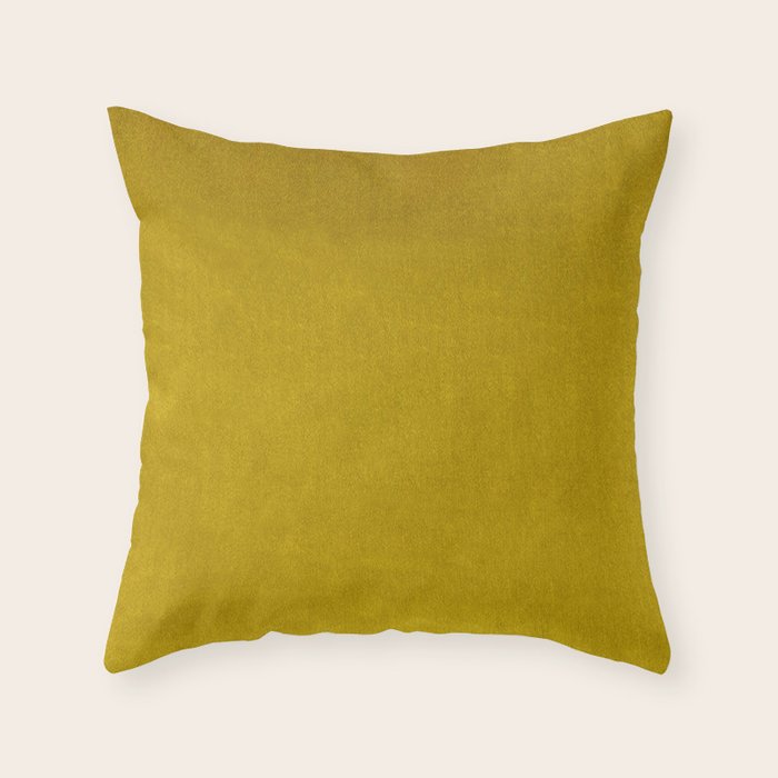 Mustard Velvet Throw Pillow Gallery Image 6