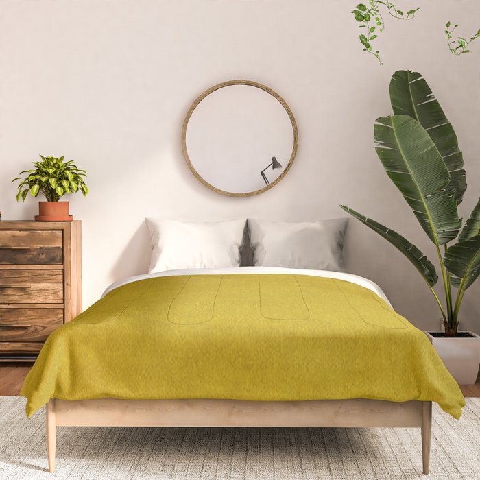 Mustard Velvet Comforter Gallery Image 3