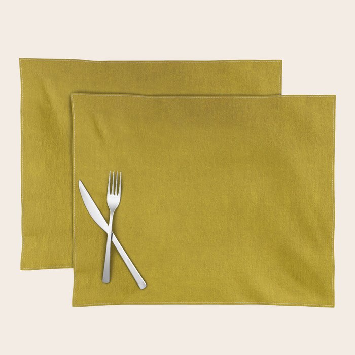 Mustard Velvet Placemat Gallery Image 1