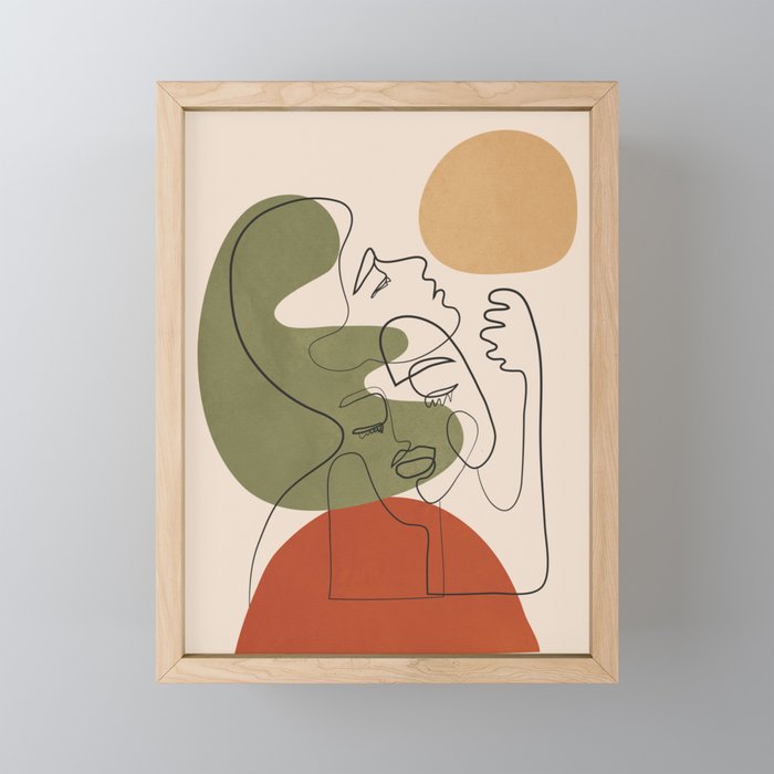 Abstract Faces 1 Mini Art Print Gallery Image 1