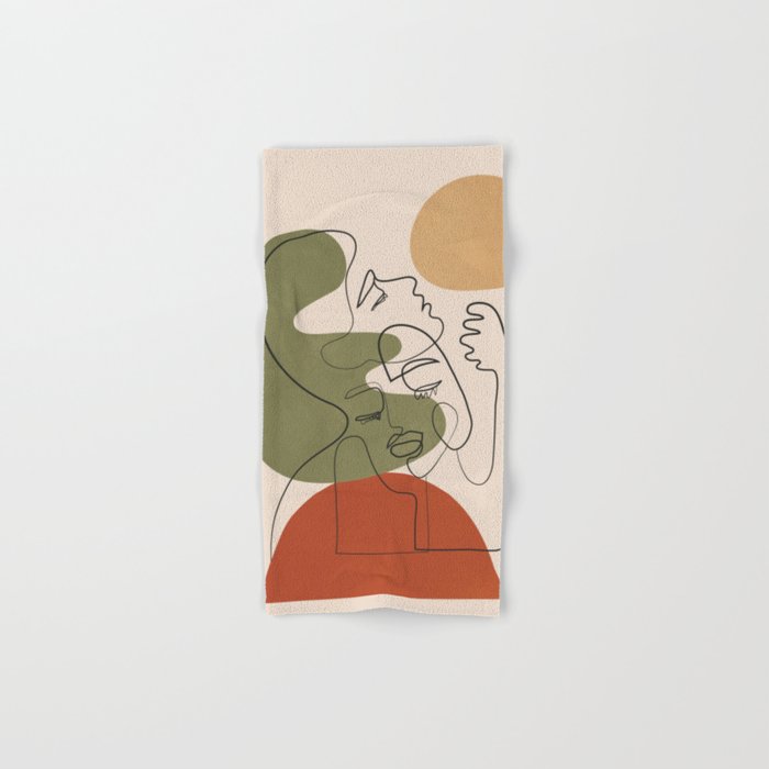 Abstract Faces 1 Bath Towel Gallery Image 1