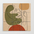 Abstract Faces 1 Wood Wall Art Gallery Image 1