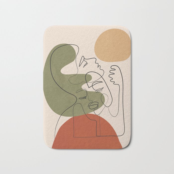 Abstract Faces 1 Bath Mat Gallery Image 1