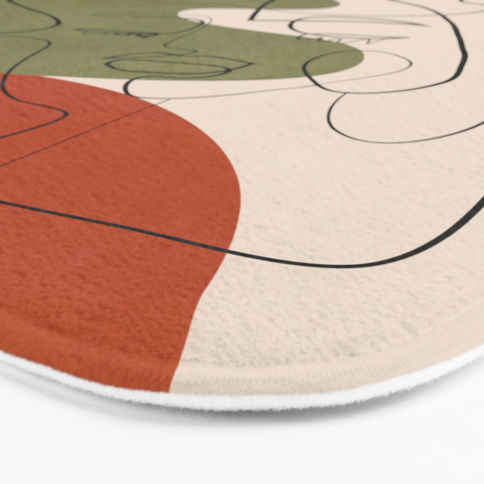 Abstract Faces 1 Bath Mat Gallery Image 3