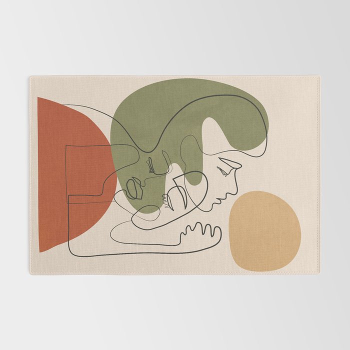 Abstract Faces 1 Rug Gallery Image 2