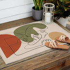 Abstract Faces 1 Outdoor Rug Gallery Image 2