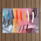 Composition on Panel 4 Outdoor Rug Gallery Image 1