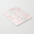 Mandala, Yoga, Love, Coral and Gray, Wall Art Boho Notebook Gallery Image 2