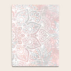 Mandala, Yoga, Love, Coral and Gray, Wall Art Boho Notebook Gallery Image 4