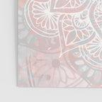Mandala, Yoga, Love, Coral and Gray, Wall Art Boho Poster Gallery Image 3