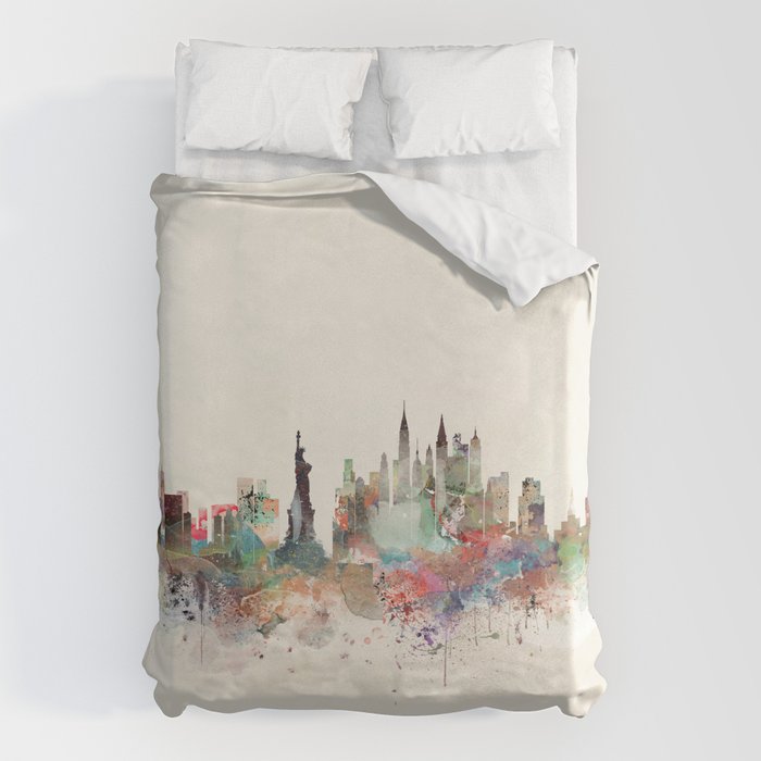 new york city skyline Duvet Cover Gallery Image 6