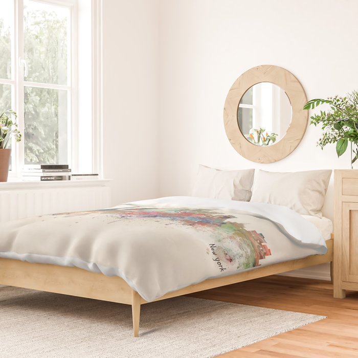 new york city skyline Duvet Cover Gallery Image 2