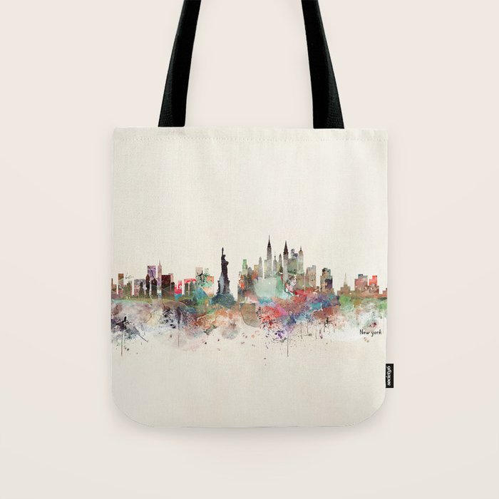 new york city skyline Tote Bag Gallery Image 1