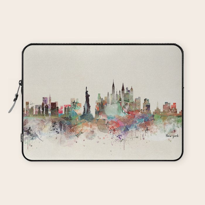 new york city skyline Laptop Sleeve Gallery Image 1