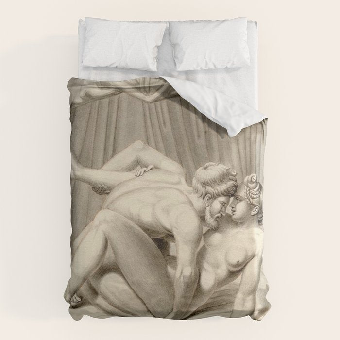Jean Frédéric Maximilien de Waldeck Erotic Lovers XIV Duvet Cover Gallery Image 6