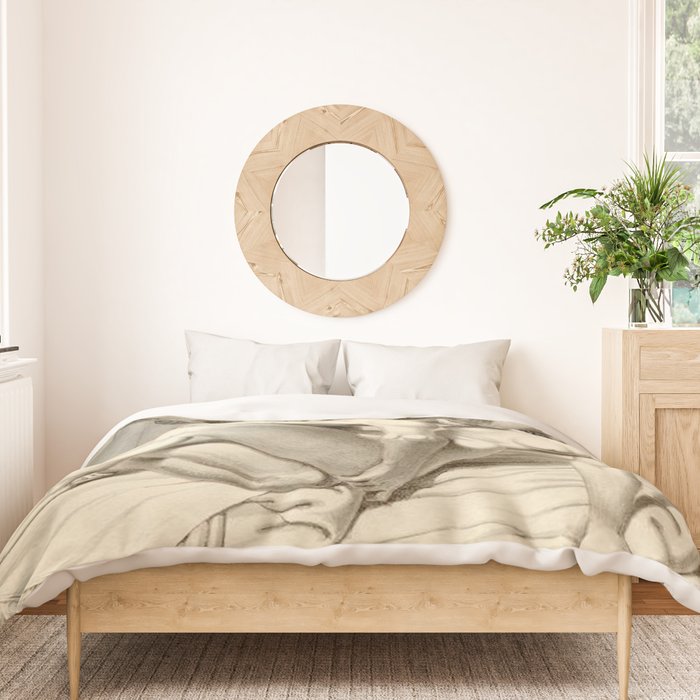 Jean Frédéric Maximilien de Waldeck Erotic Lovers XIV Duvet Cover Gallery Image 3