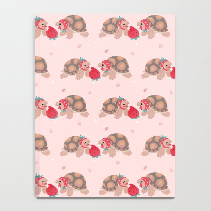 Tortoises love strawberries Notebook Gallery Image 4