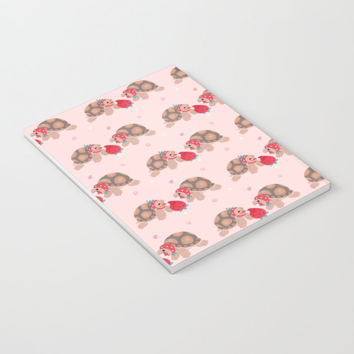 Tortoises love strawberries Notebook Gallery Image 3