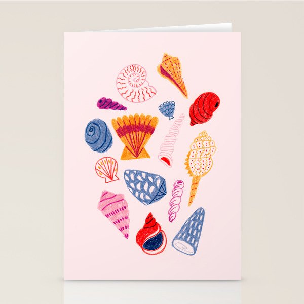 Tropical Seashells Stationery Card Gallery Image 2