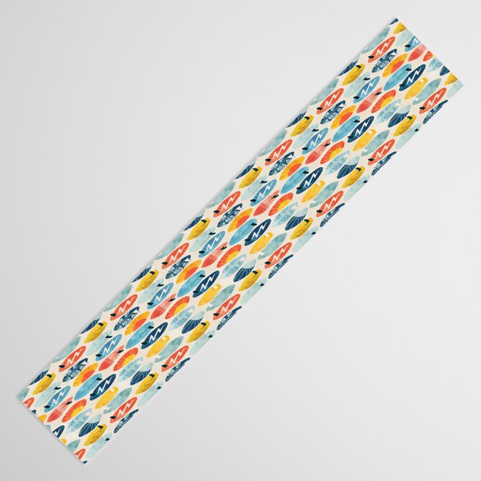 Surfboard white  Table Runner Gallery Image 3