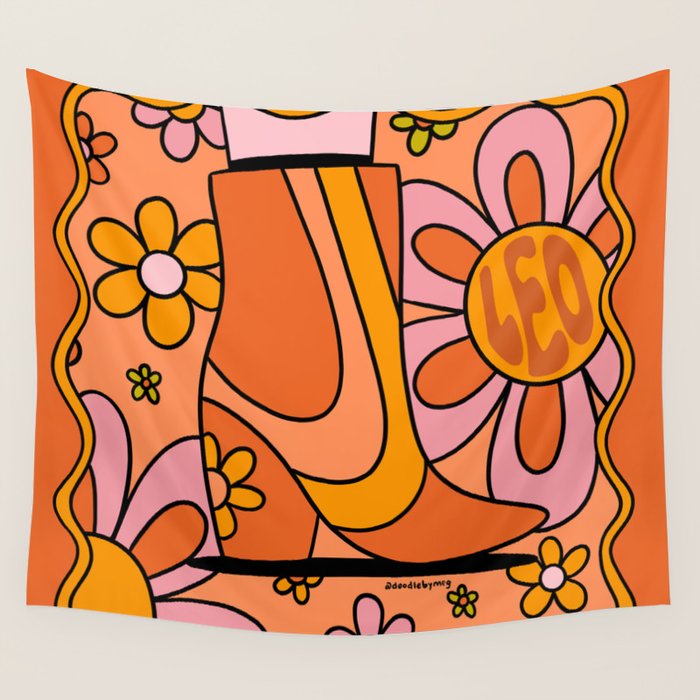 Leo Groovy Wall Tapestry Gallery Image 4