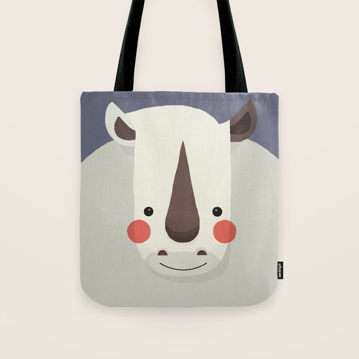 Rhinoceros, Animal Portrait Tote Bag Gallery Image 1
