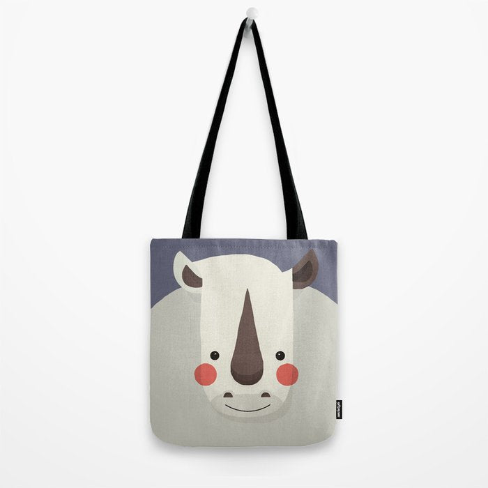Rhinoceros, Animal Portrait Tote Bag Gallery Image 2