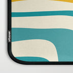 Palm Springs Mid Century Modern Abstract Pattern Orange Mustard Teal Cream Laptop Sleeve Gallery Image 3