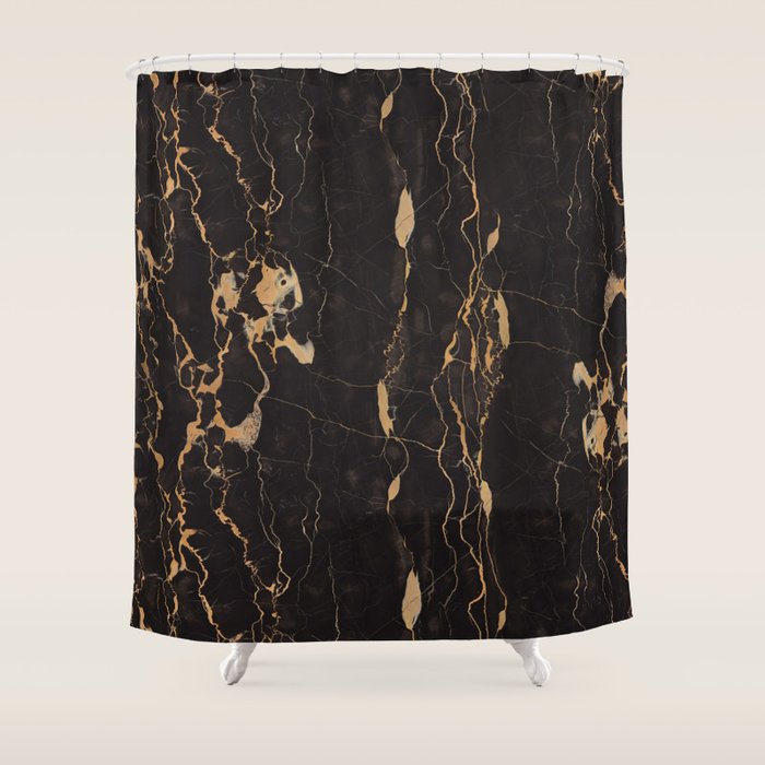 Real Marble Oro Shower Curtain Gallery Image 1