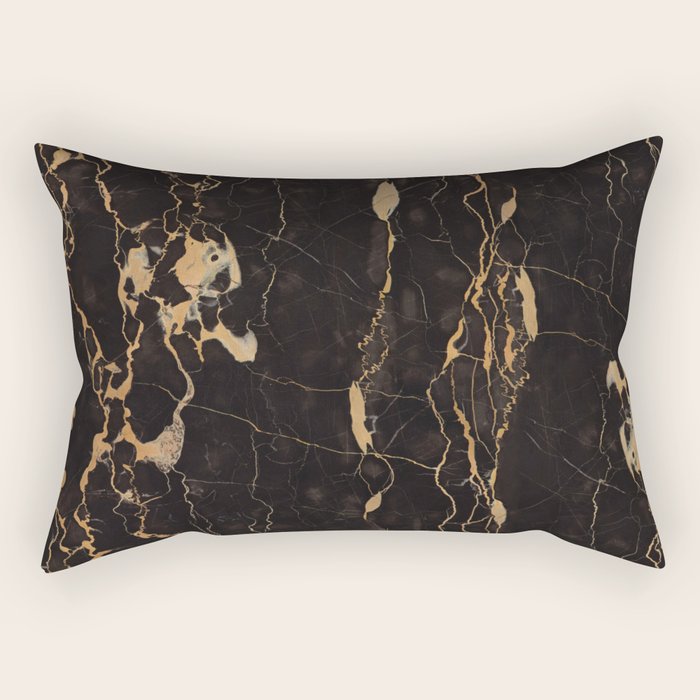 Real Marble Oro Rectangular Pillow Gallery Image 2