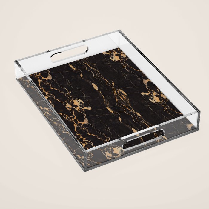 Real Marble Oro Acrylic Tray Gallery Image 1