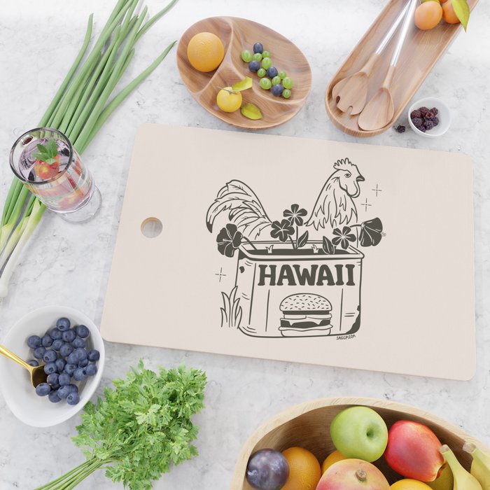 HAWAII (In Cream) Cutting Board Gallery Image 2