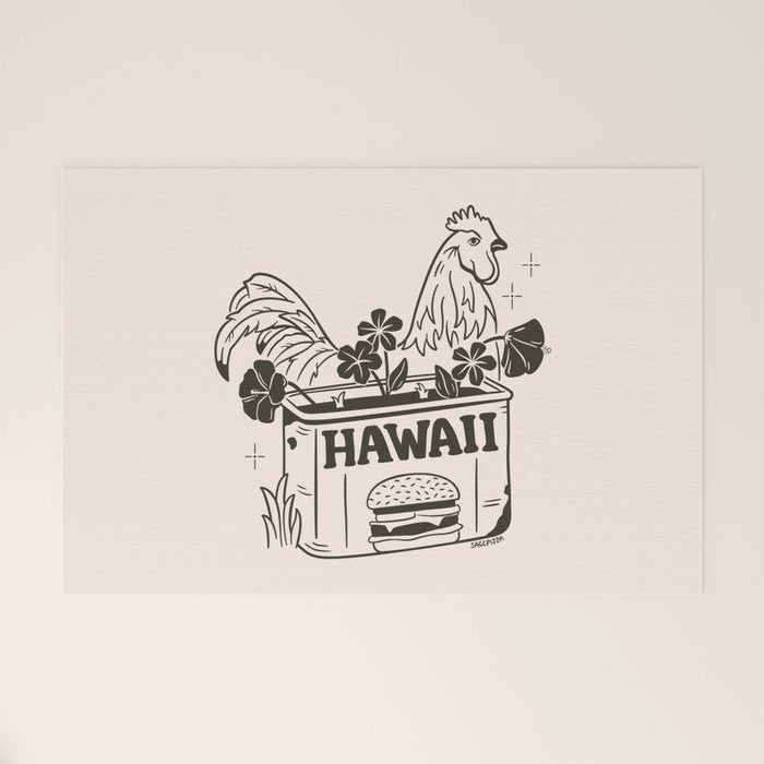 HAWAII (In Cream) Welcome Mat Gallery Image 1