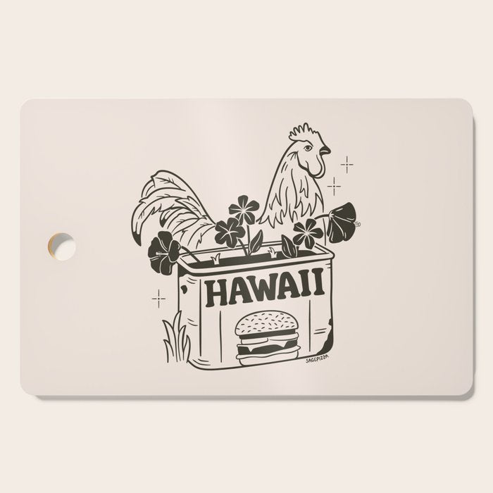 HAWAII (In Cream) Cutting Board Gallery Image 1