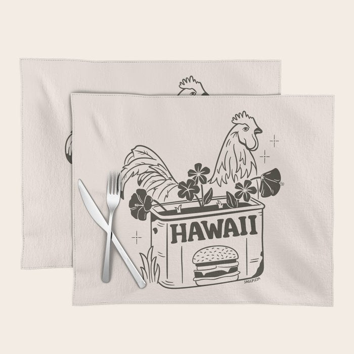 HAWAII (In Cream) Placemat Gallery Image 1