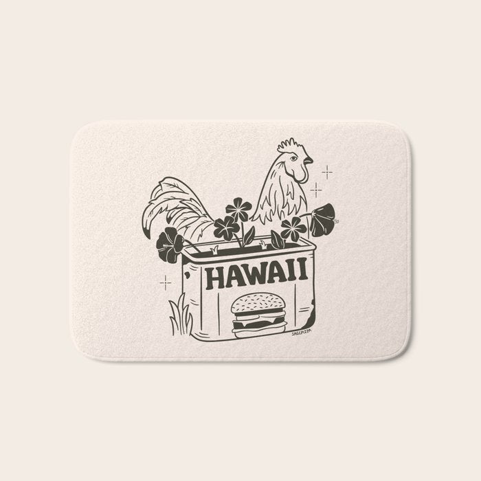 HAWAII (In Cream) Bath Mat Gallery Image 1