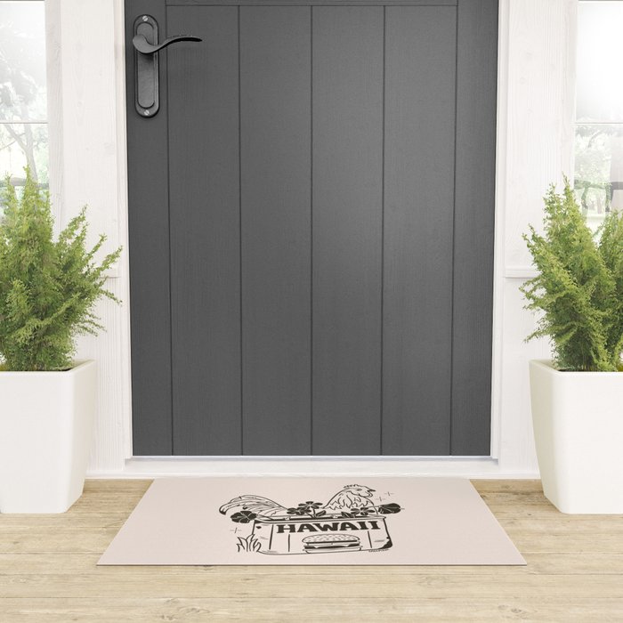 HAWAII (In Cream) Welcome Mat Gallery Image 3