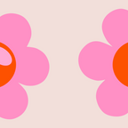 La Fleur | 05 - Abstract Retro Flower Print Pink Orange And Neutral Boho Decor Modern Floral Coffee Mug Gallery Image 2