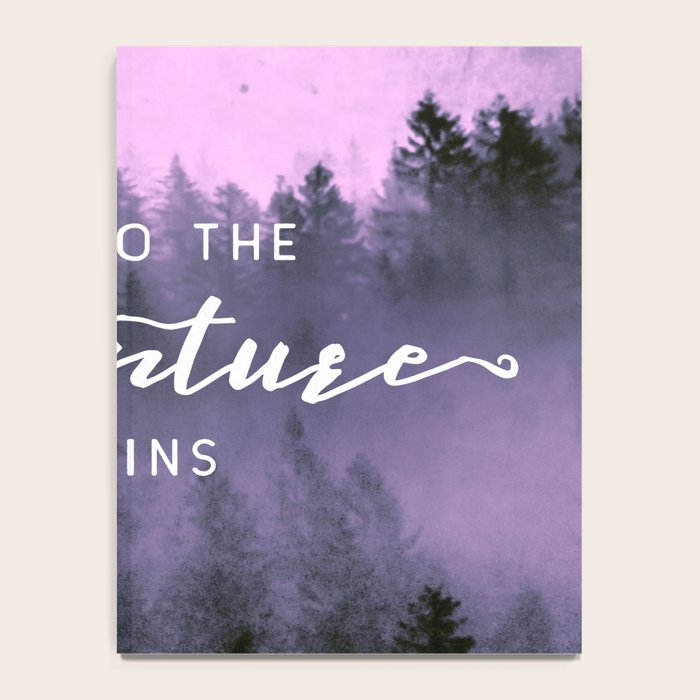 And So The Adventure Begins Pink Forest Notebook Gallery Image 4