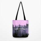 And So The Adventure Begins Pink Forest Tote Bag Gallery Image 2