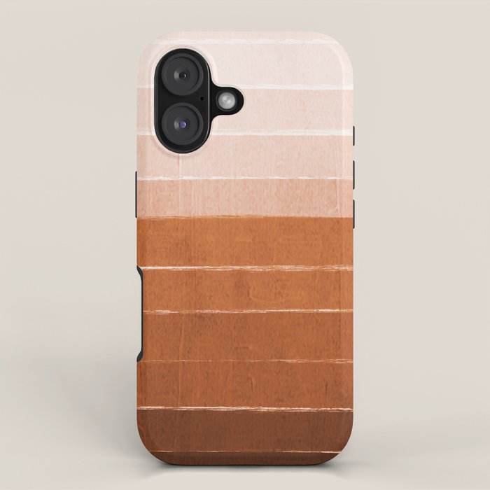 Sunset - rust, terracotta, clay, desert, sunshine, boho, ombre, paint, sunset colors,  iPhone Case Gallery Image 1