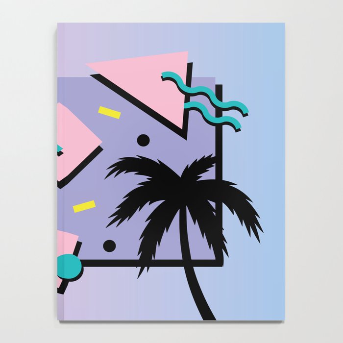 Memphis Pattern 25 - Miami Vice / 80s Retro / Palm Tree Notebook Gallery Image 4