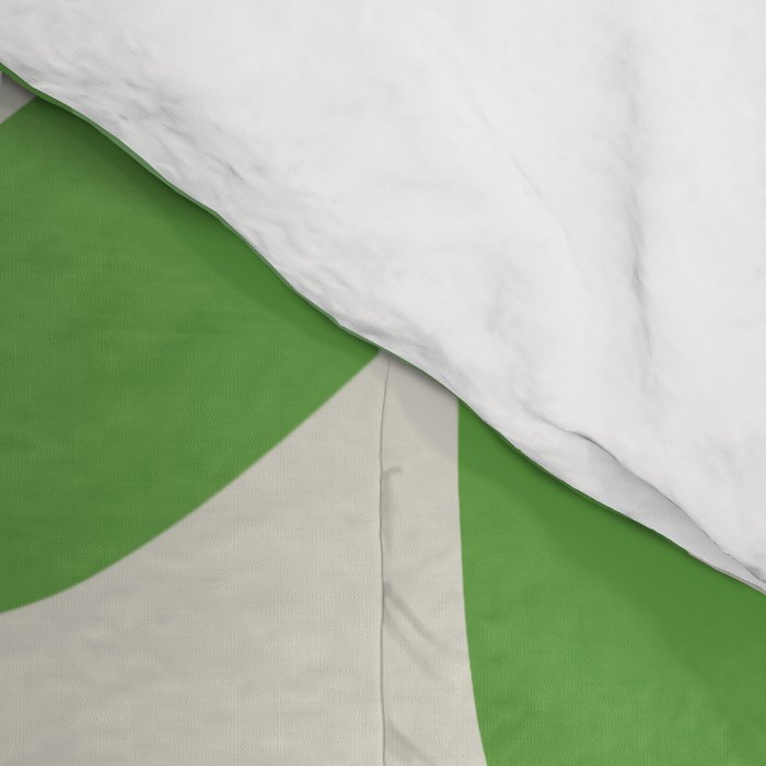 Flower Market Valencia Cute Retro Modern Floral Lime Green and Light Pink Comforter Gallery Image 4
