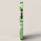 Flower Market Valencia Cute Retro Modern Floral Lime Green and Light Pink iPhone Case Gallery Image 2