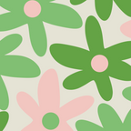 Flower Market Valencia Cute Retro Modern Floral Lime Green and Light Pink Coffee Mug Gallery Image 2