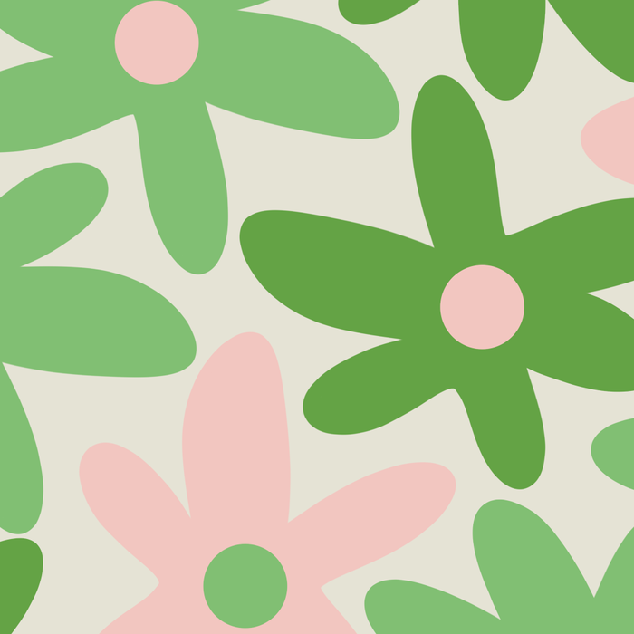 Flower Market Valencia Cute Retro Modern Floral Lime Green and Light Pink Coffee Mug Gallery Image 2