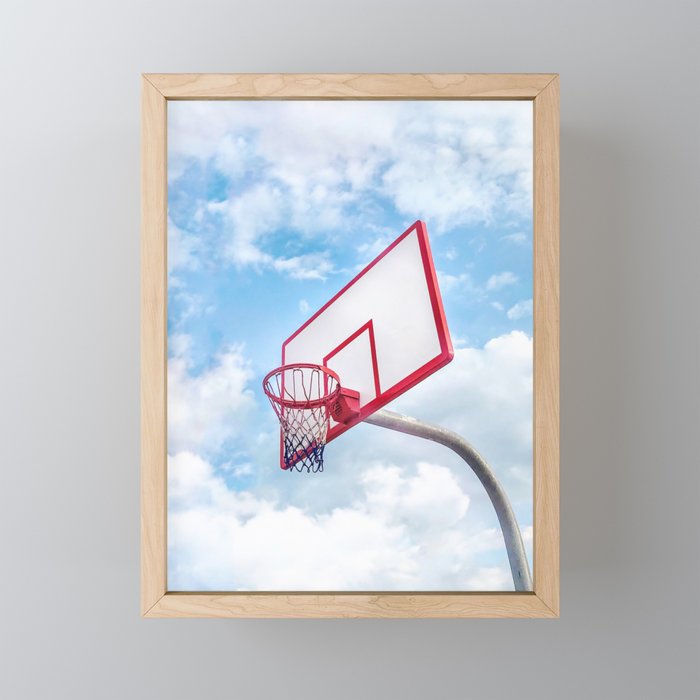 Basketball Court | Venice Beach, Los Angeles, California Mini Art Print Gallery Image 1