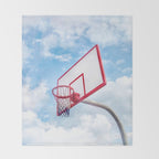 Basketball Court | Venice Beach, Los Angeles, California Throw Blanket Gallery Image 2